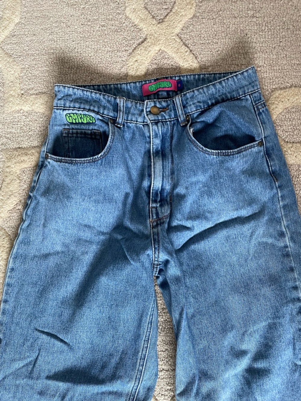 Empyre Tori Women's Straight-Leg Jeans in Blue Denim size 6